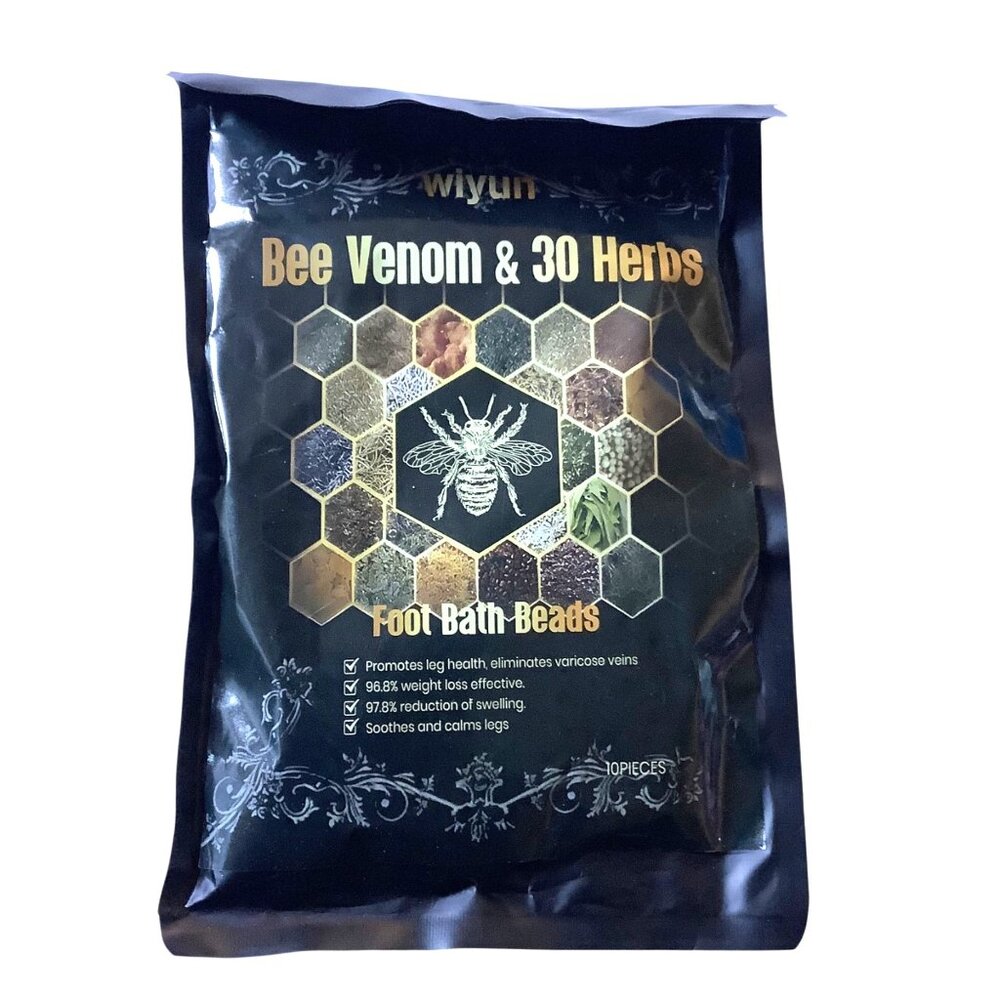 Wiyun Bee Venom & 30 Herbs Foot Soak Bath Beads Detoxing Herbs NEW